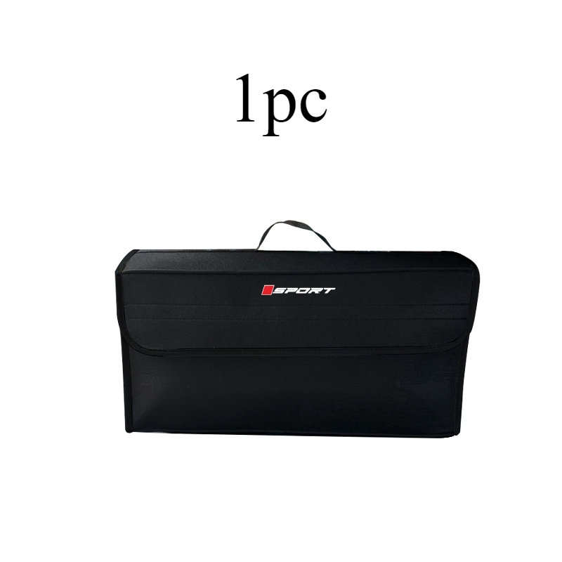 Image of Car Trunk Felt Black Storage Box For Car, , Folding Non-slip Compartment Luggage Storage Box Tool Car, Travel Storage Bag, Family Car For Most Models, Outdoor Supplies.