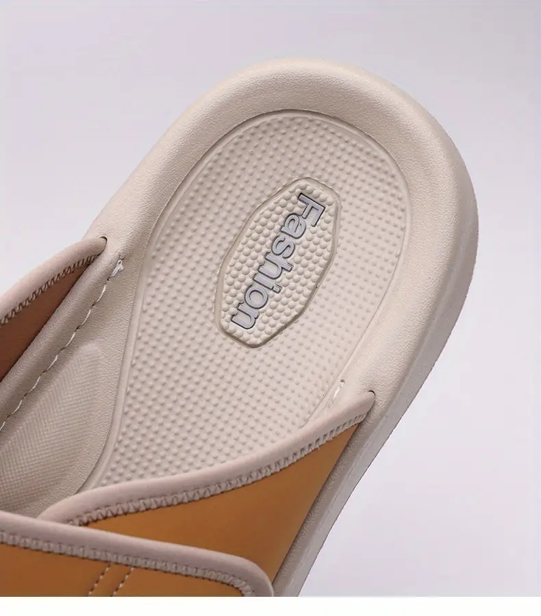 mens home bathroom slippers 2025 new lightweight quick dry mens sandals fashion open toe slides for indoor outdoor beach and casual wear sole non slip solid color round toe stylish anti skid flip flops comfortable thick soled summer durable eva material unisex design everyday use car friendly slip resistant house slippers 2pcs set 1pc shoe 1pc bag Product details 4