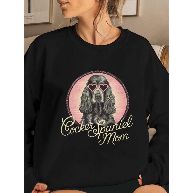 

Sweatshirt Chic pour Maman de - Polyester Confortable, Col Rond, Coupe Décontractée pour Femme - pour & , Lavable en Machine