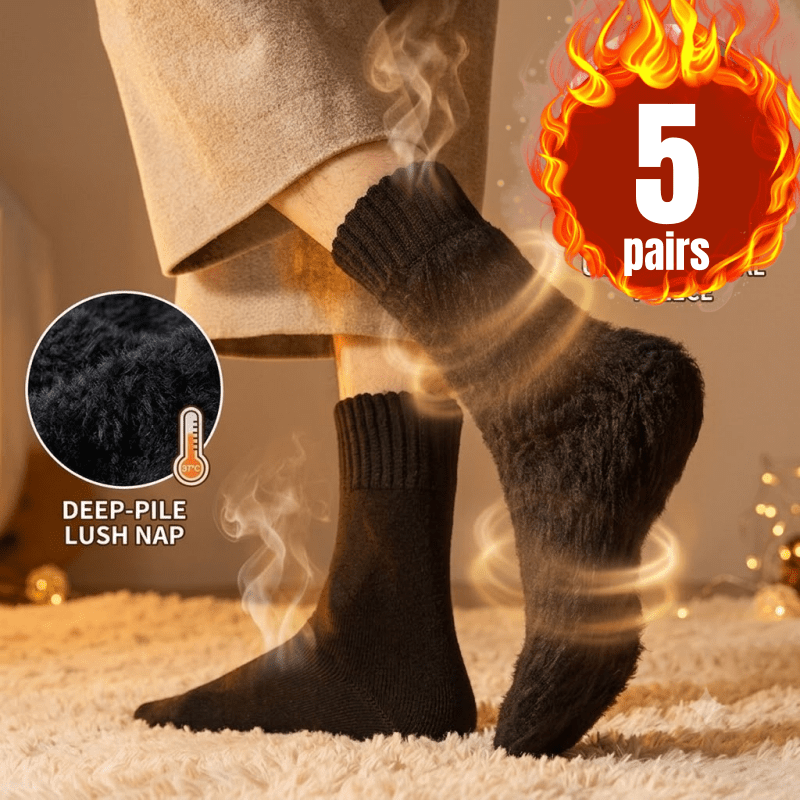 Heavy-Duty Extra-Thick Lined Snow Socks for Winter
