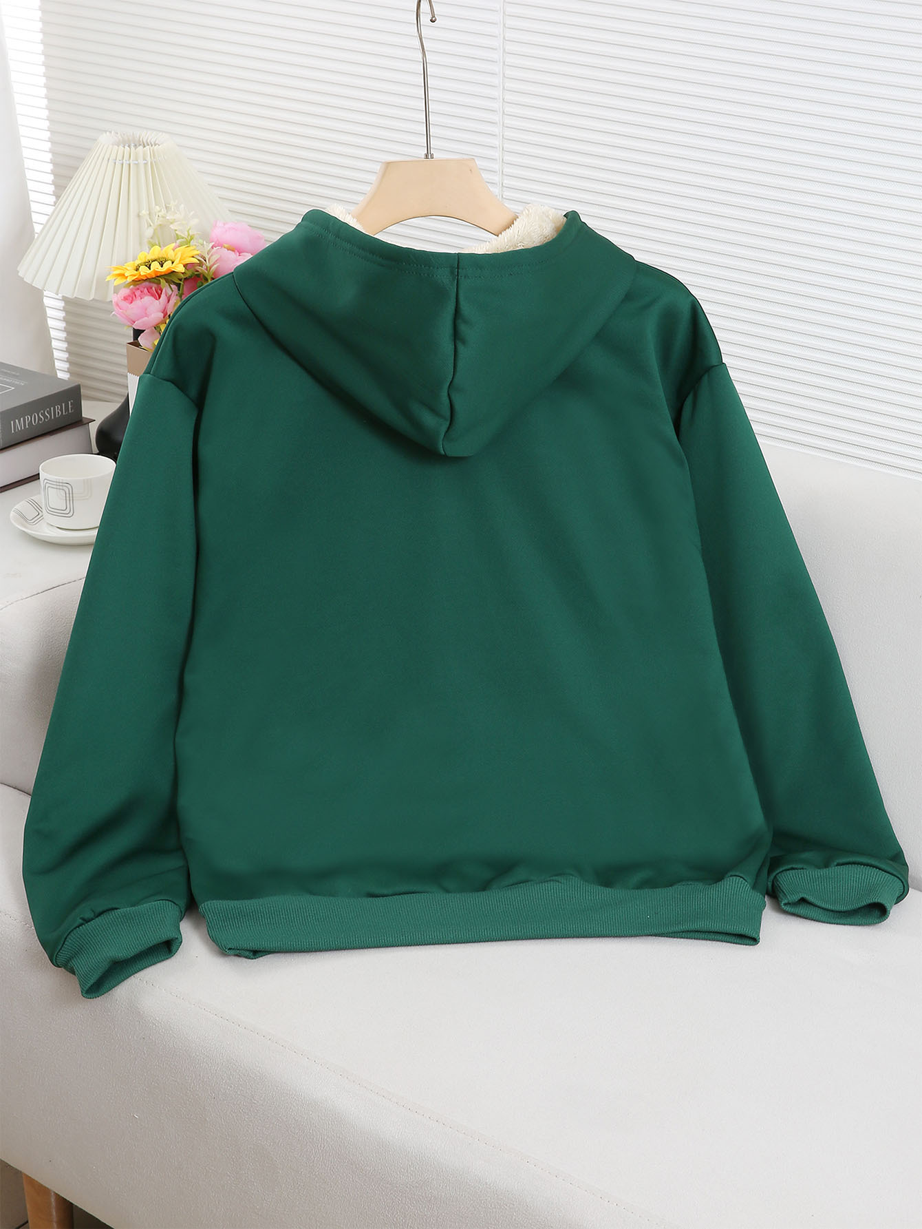 Fashionable Women'S Fleece Hoodie With Golden Letter Print | Casual Adjustable Drawstring, Suitable For Spring, Autumn, And Winter, Available In Sizes Xs-Xxl - Image 7