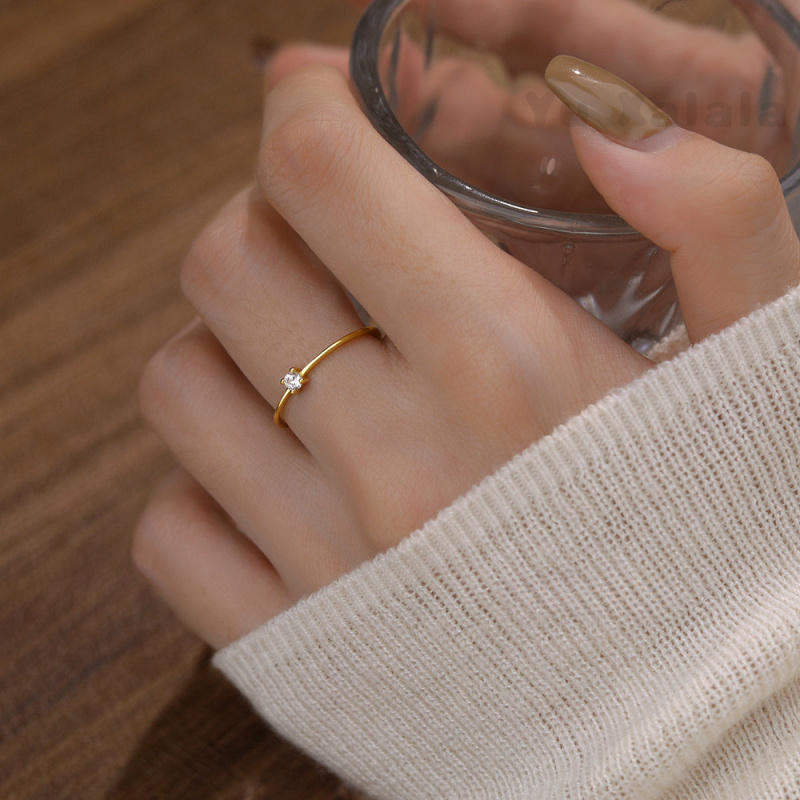 French Style Light Luxury, Simple and Exquisite Ring, Versatile for Daily Use, Trendy and Elegant Personality, Adjustable Opening, Index Finger Ring, Gift