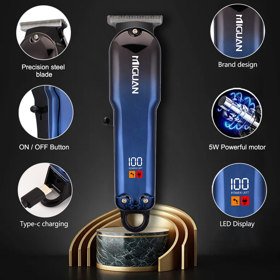 home relaxation professional hair clipper with usb rechargeable 4 interchangeable blades 1 5mm 2mm 3mm 4mm ergonomic handle precision trimming styling tool for men sleek ideal holiday gift professional styling precision dial control ergonomic clipper details 1