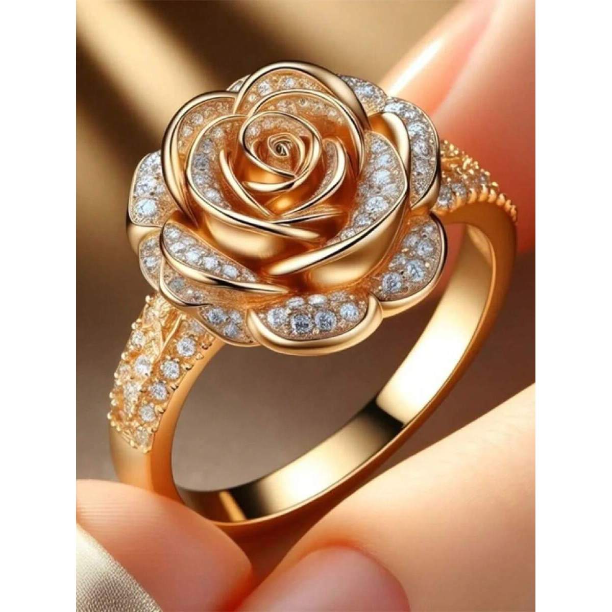 Luxurious Cubic Zirconia Stone Ring for Women