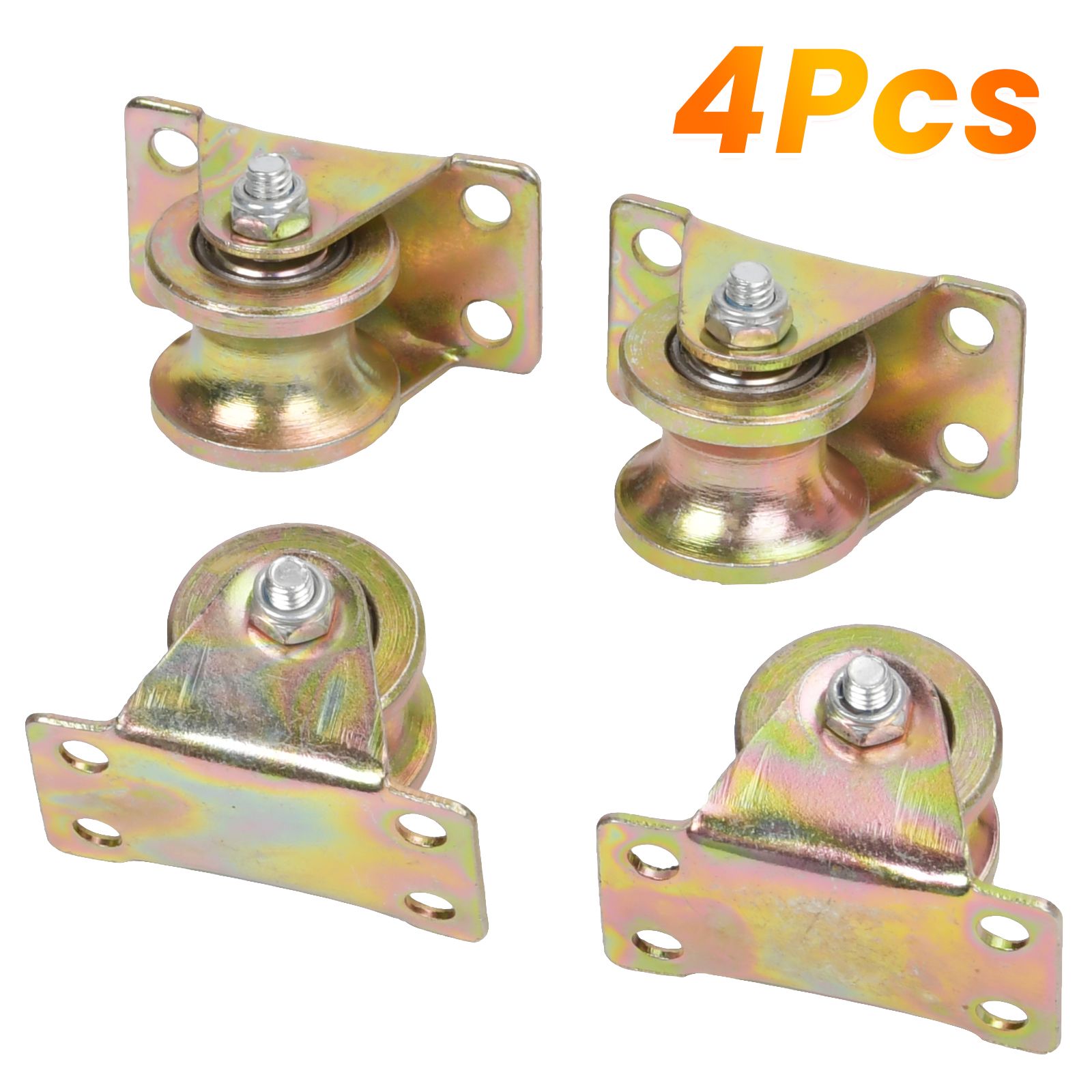 4pcs U Pulley Wheels Track Roller For Sliding Gate Rope