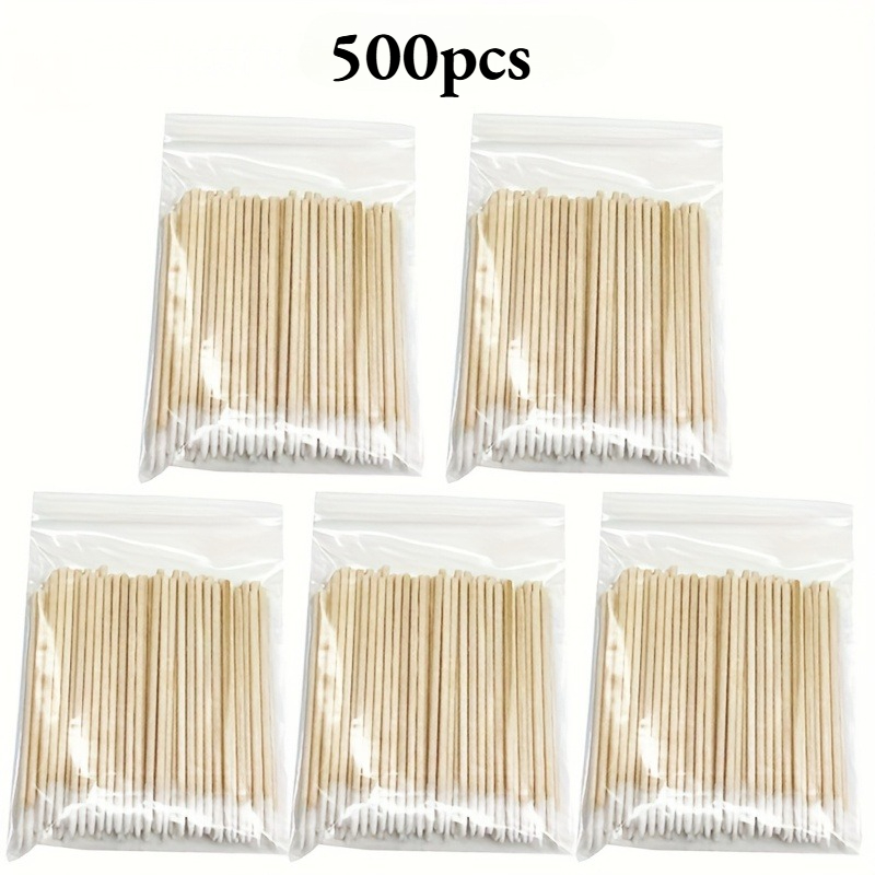 500pcs Of Nail Cleaning Sticks, Designed For Nail Tips, Polish, And Manicure Details, Unscented, Nail Art Tools, Precision Cleaning Sticks, Gentle Swabs, Nail Art Supplies