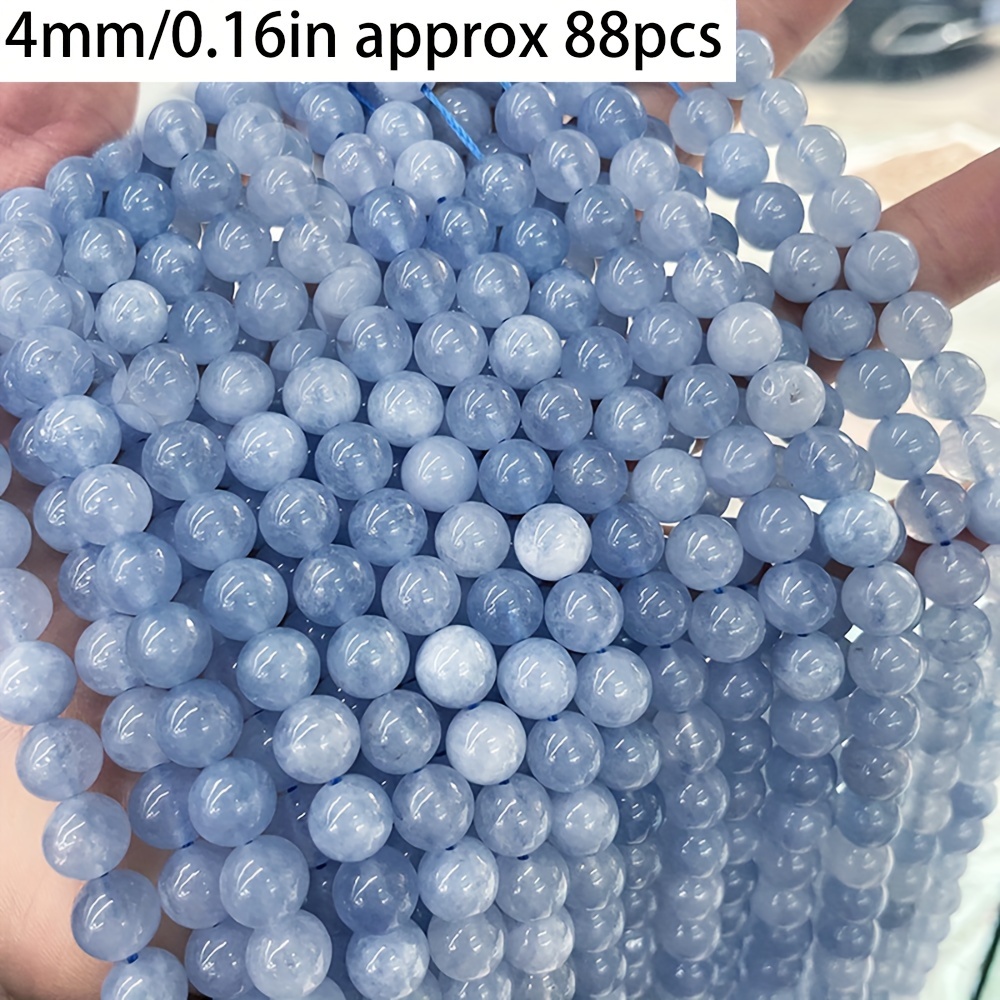 TEMU 4/6/8/10mm Perle Naturali di - Perle Spaziatrici Tonde, Gemma , Accessori per Creazione di Gioielli Fai da Te, Bracciali e Collane, Design