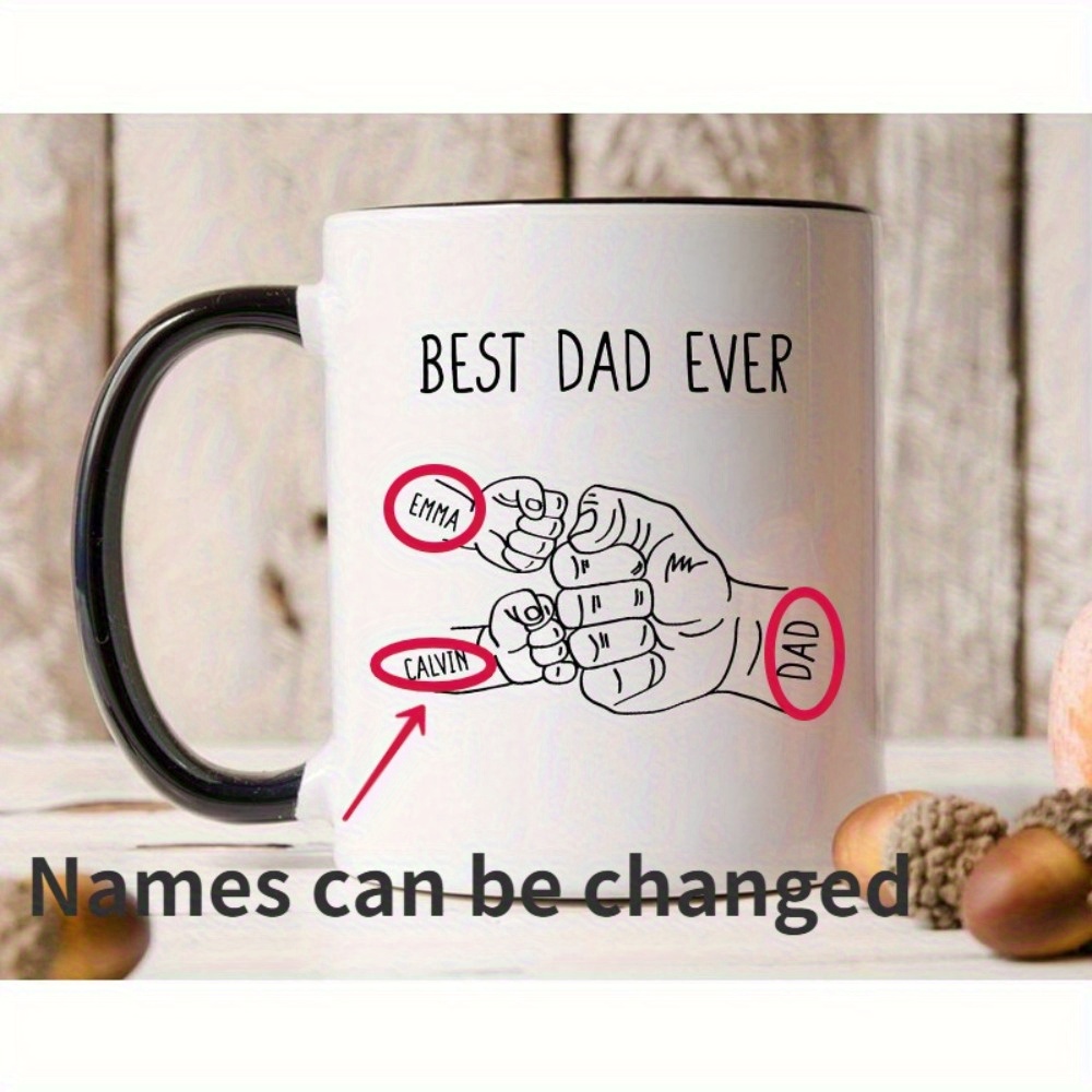 personalized best dad   bump mug perfect gift for fathers day birthday christmas 11oz 325ml ceramic cup 1