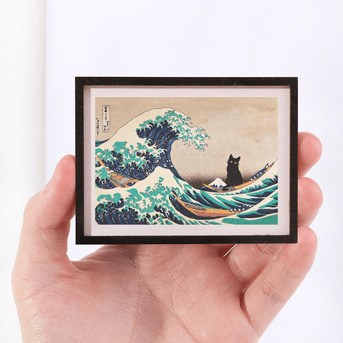 TEMU 1pc Mini Frame-shaped Fridge Magnet, Frame Style. Mini Decorative Painting, Fun Home Decor Prop, Adorning , Wonderful Holiday Gift. Featuring A