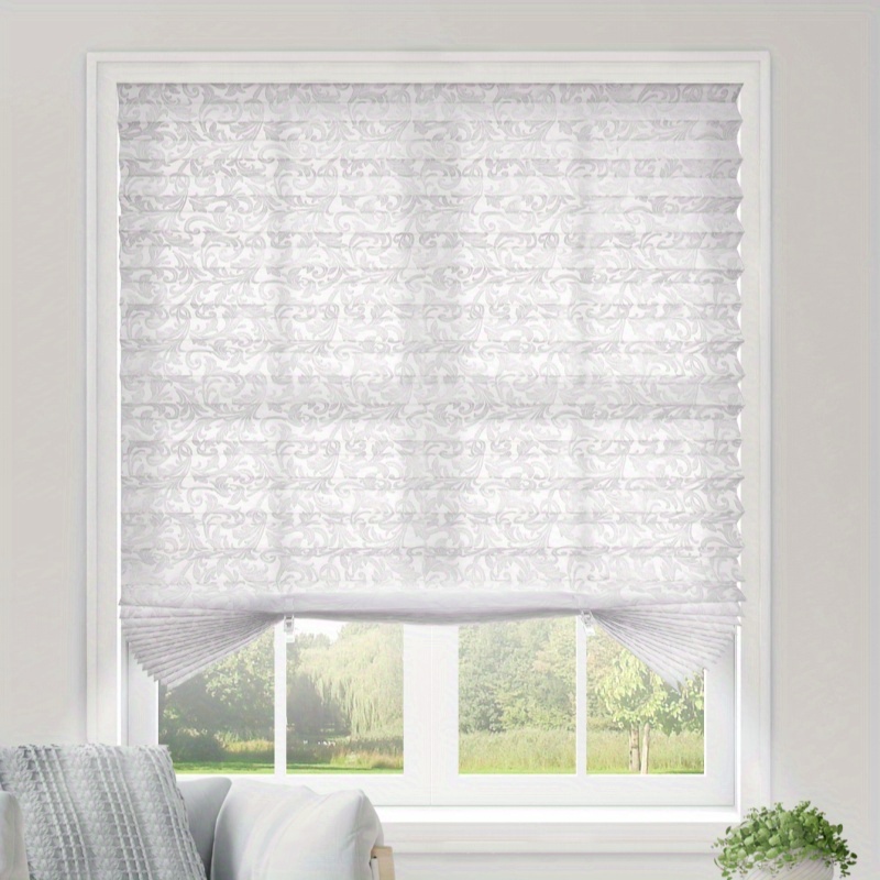Temu – TEMU Blackout Curtains, Non- Fabric Folding Curtains, Embossed Patterns, Self-adhesive Sunshades, Kitchen Office Curtains, Living Room Balcony