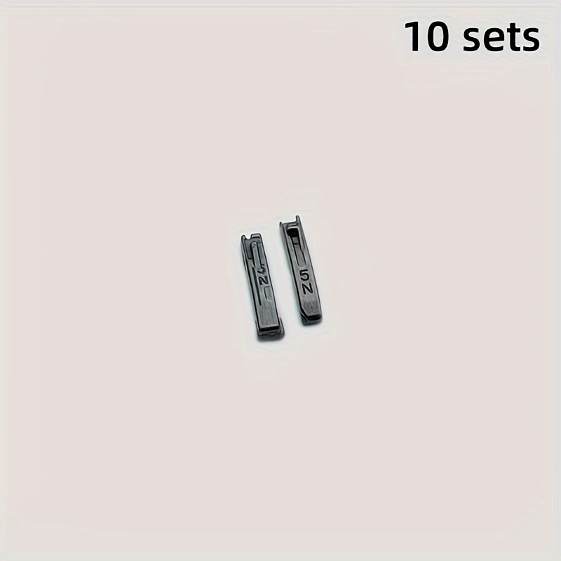 10pcs Size 5 Double Zipper Slider, Used As A Zipper Anti Slip Plug On Double Headed Zipper Slider, Clothing Detachable Opening Accessory
