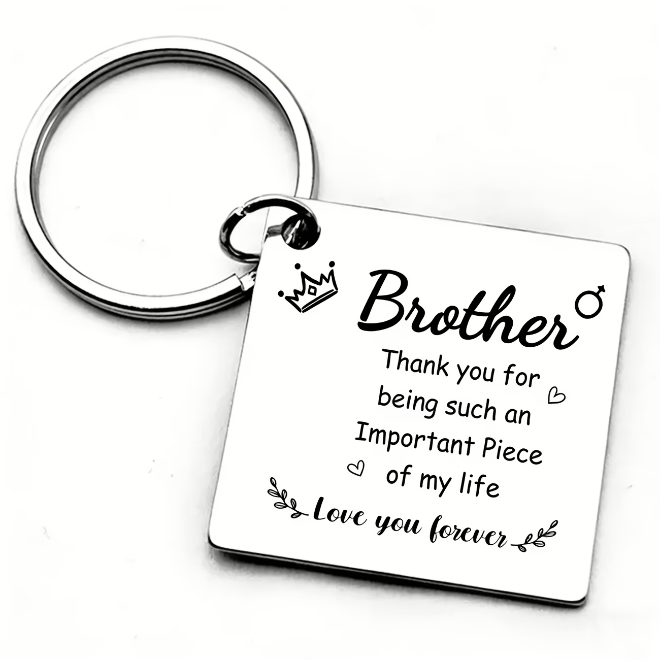 TEMU A Stainless Steel Keychain Designed Specifically For Brothers (brother). Brother, Thank You For Being Such An Important , . Suitable As A Gift