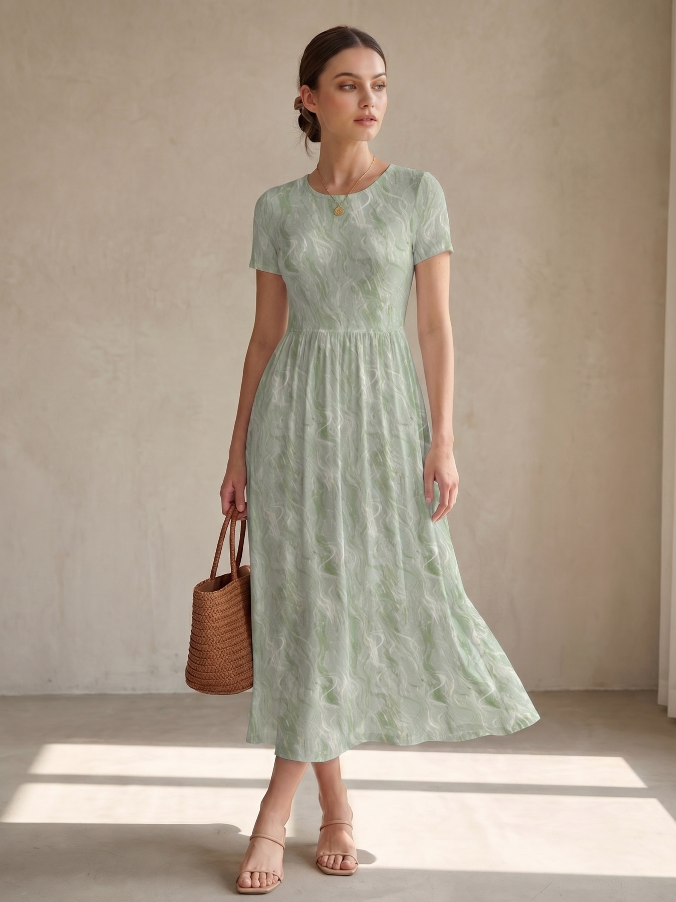 blue green dresses sold on Temu United States