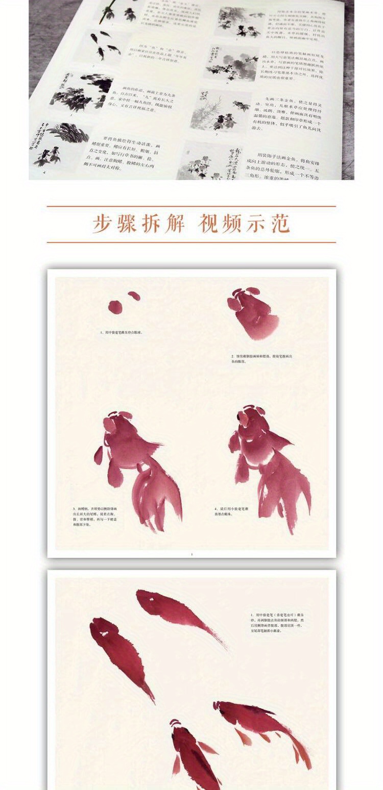 pintura china original principiantes peces en - Temu Ecuador, image size:750x1548