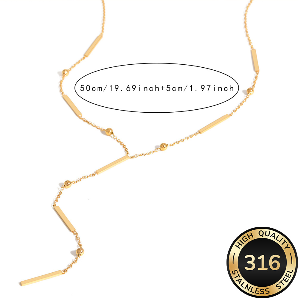 Women's High-Quality Stainless Steel Stacked Necklace, Everyday Elegance