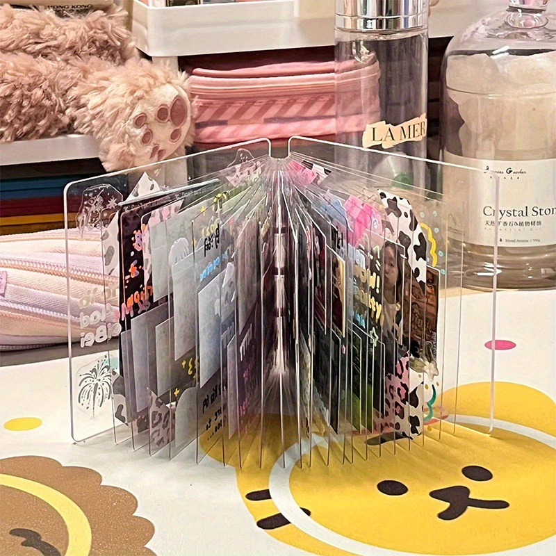E-shop 20 Blätter transparente PVC-Abdeckung Acryl-Abdeckung einzigartiges DIY Stern Fotoalbum, perfektes Geschenk für Freunde zu Jubiläen,
