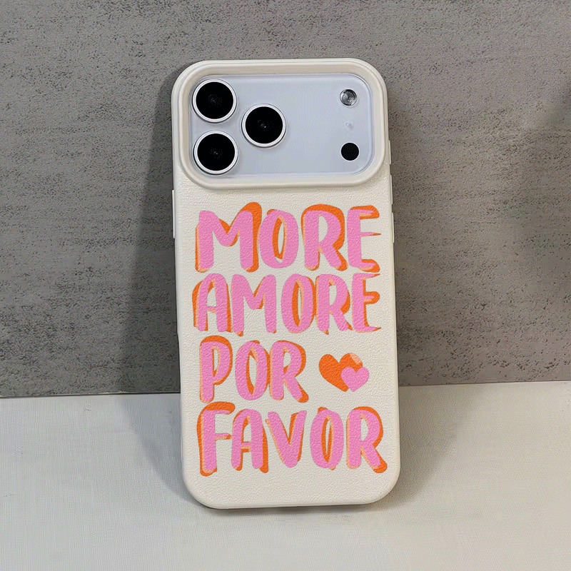 TEMU Phone Case - In Pink And Orange 3d Artistic Letters Suitable For Iphone 17 Pro Max Phone Cases, Compatible With Iphone 16 Pro Max/14/16/17/15/13