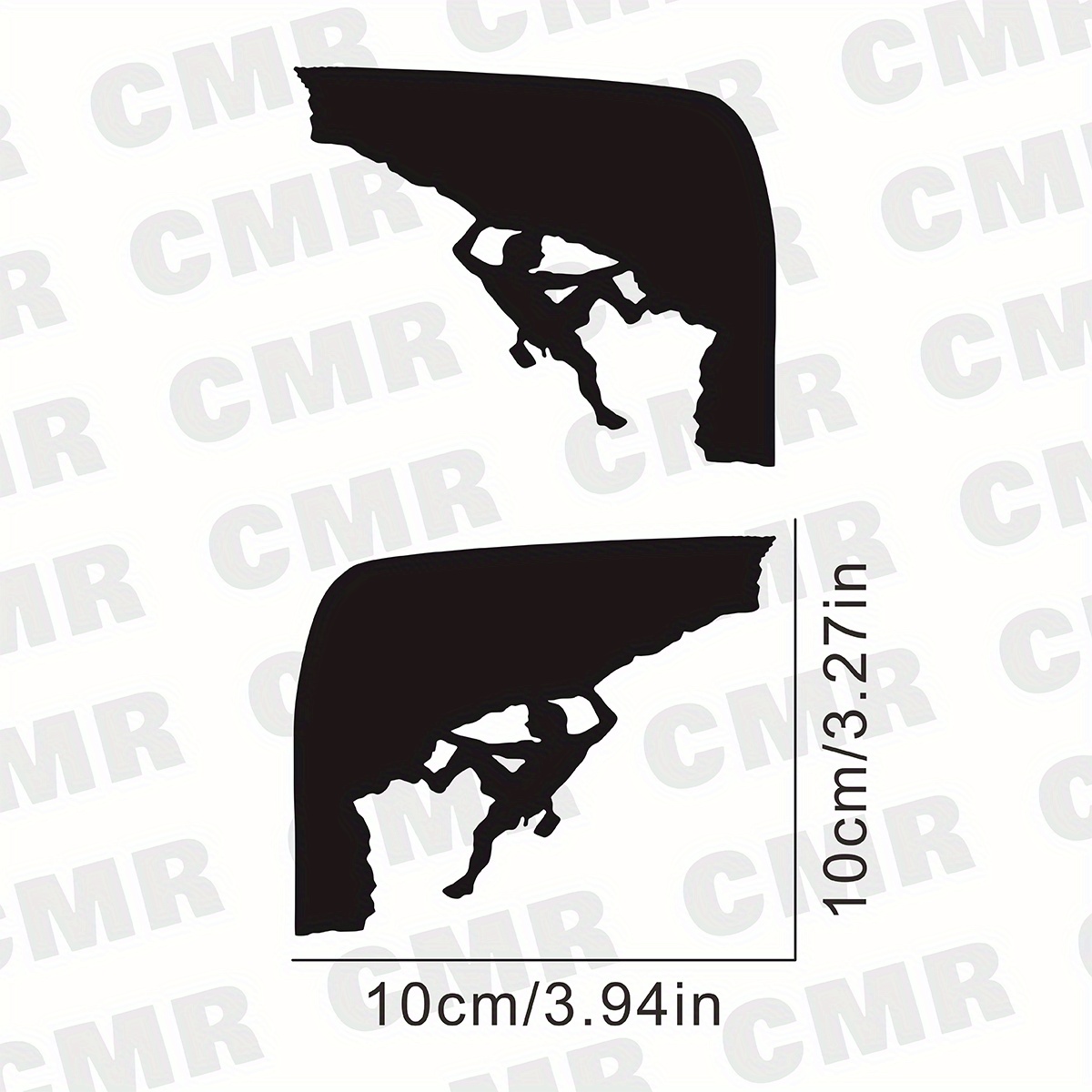 TEMU A Pair Of Extreme Rock Climbing And Camping Vinyl Car Stickers - Durable Self-adhesive Windshield Decals, Suitable For Jeeps And