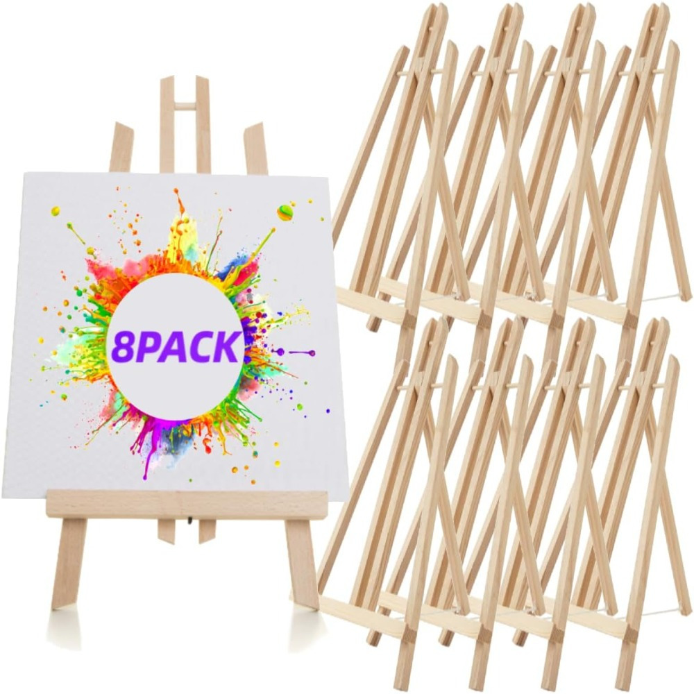 20 Stück Holz-Staffeleien 30 Cm | Tischstaffelei Für Leinwand, Bilder & Fotos | Für Künstler & Anfänger
