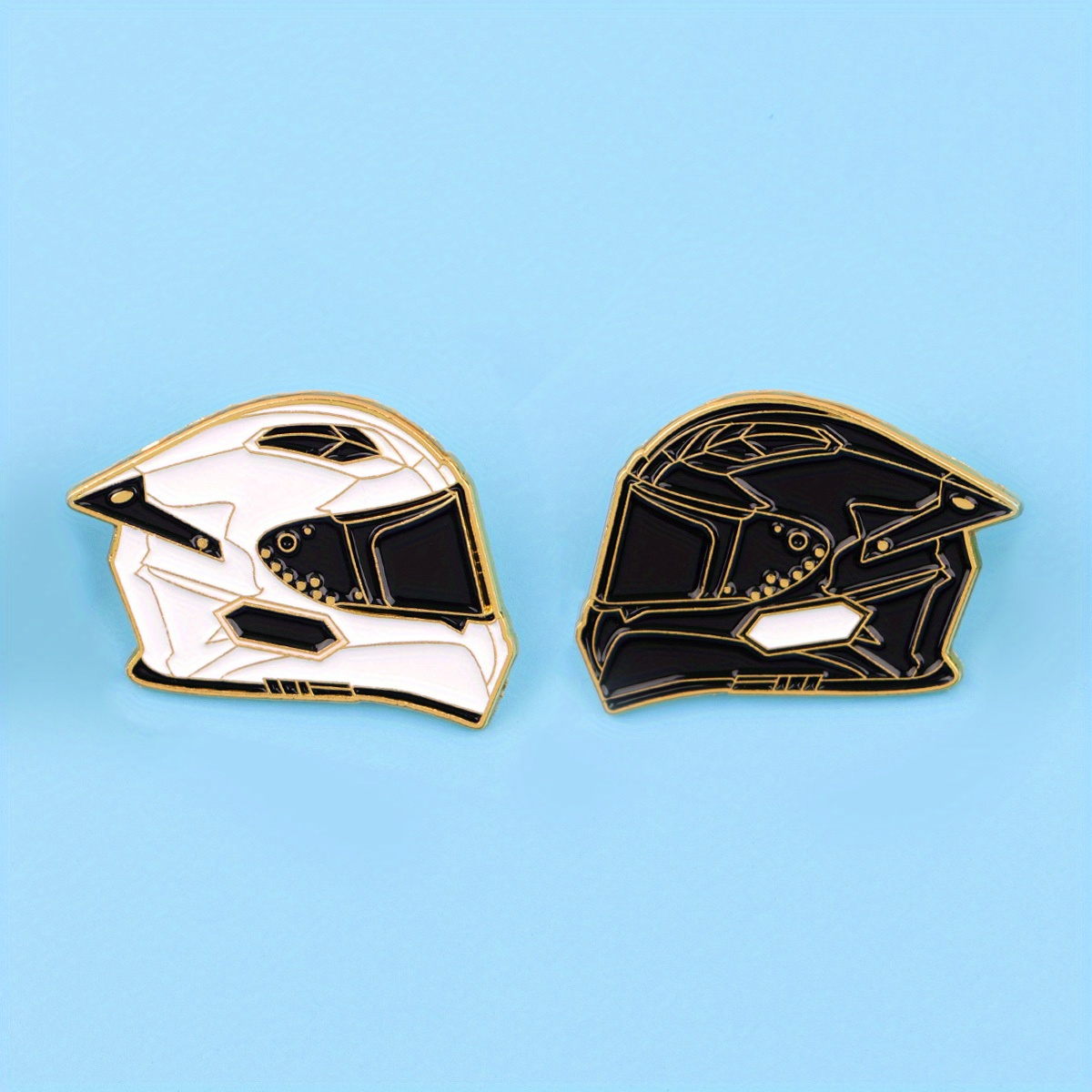 TEMU 2pcs Broches Casque Cool Écusson Sac à Dos Badges Pin's Revers pour Sacs à Dos Ajouts Anime Cadeau Trousse Badges Pin