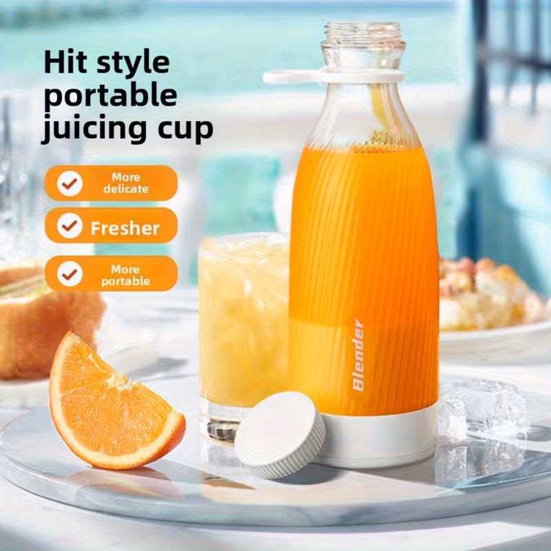 portable usb rechargeable juicer cup multi functional for fresh juice ideal for students and home grade pp material lithium battery 36v or below juicer for home use compact juicer durable plastic Product details 1