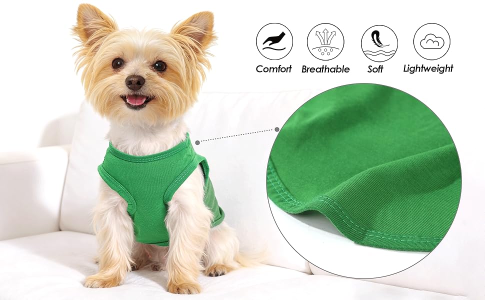 2pcs Chihuahua Clothes Summer Dog Shirt Suitable for Small Dogs Soft Puppy Outfit Camouflage Pattern Breathable Pet Apparel for Yorkshire Terrier Shih Tzu Cats XXS~M Blue Pink Green