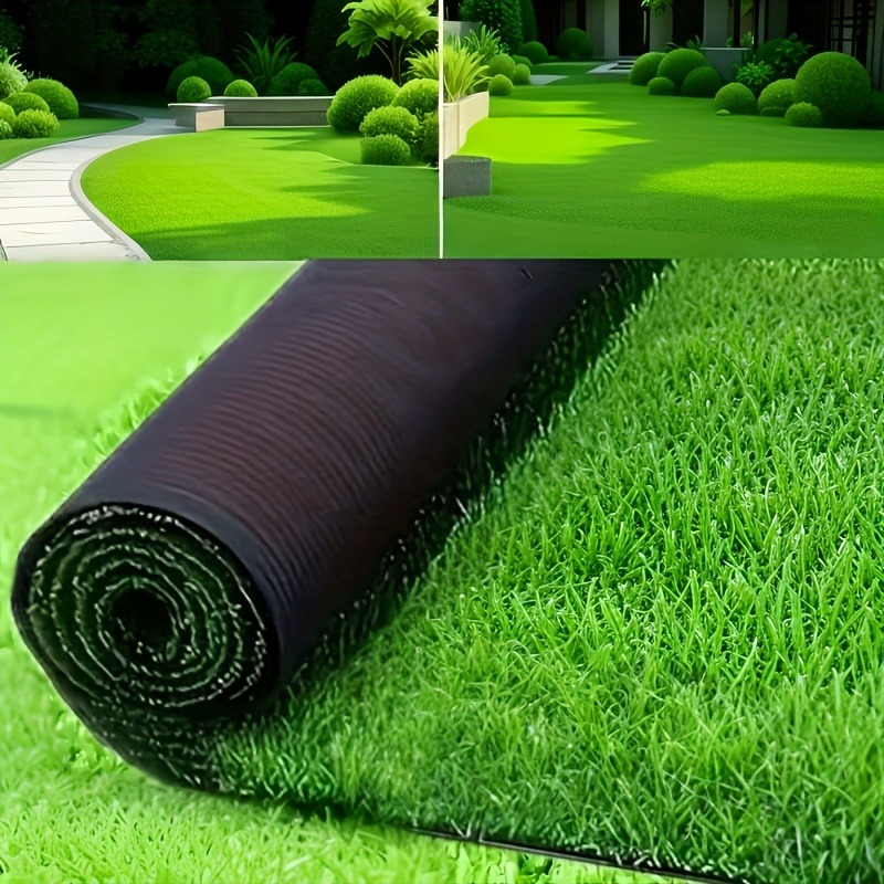 Césped Artificial, Césped Sintético Grande para Exteriores - Alfombra de Plástico Realista, Adecuado para Jardines y Patios Duraderos para Bodas y Parques Infantiles; Bajo Mantenimiento y Fácil de Instalar, Ideal para Áreas Pequeñas o Grandes