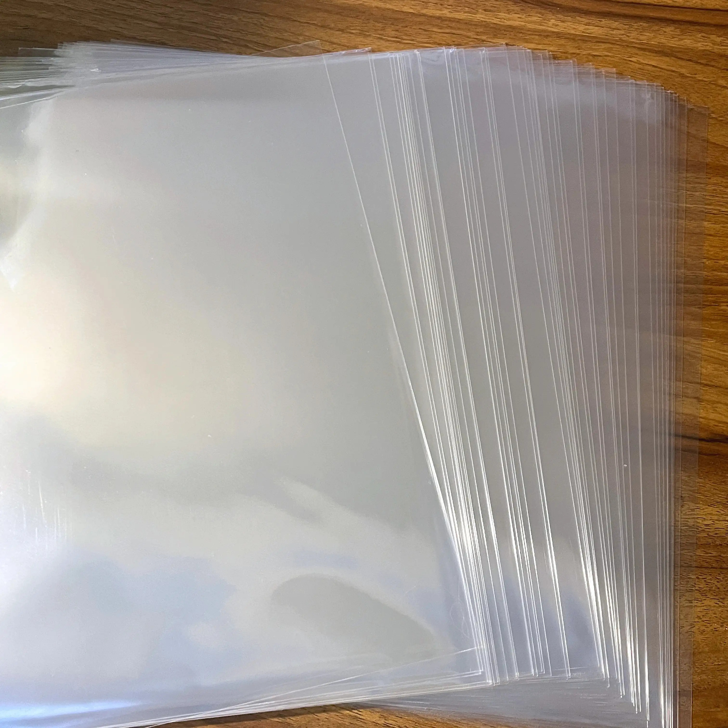 TEMU 40-pack 12-inch Record Protection Sleeves - Clear Pvc Storage Bags - Full Protection For Lps, Boxes, And Sets, Lightweight And Durable