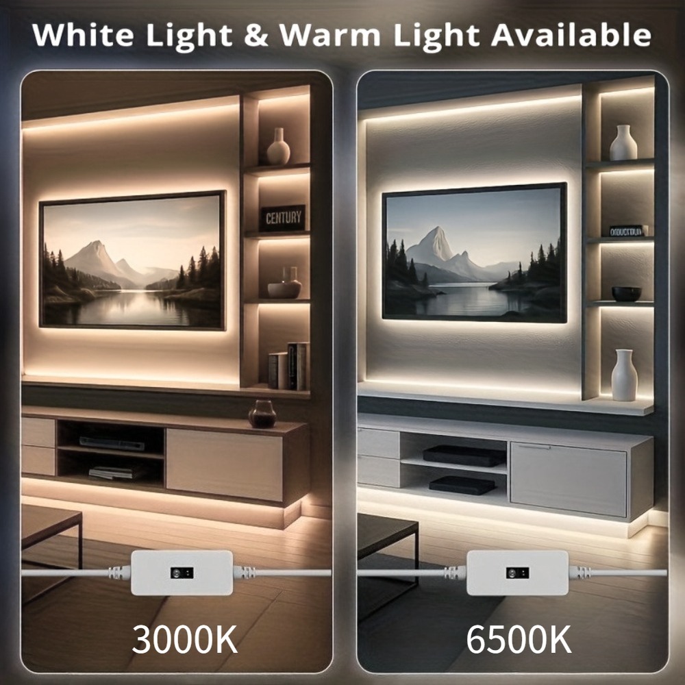 Smart USB LED Strip Light with Motion Sensor, Flexible & Cuttable