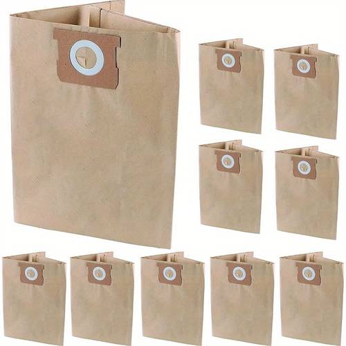 pack 10 vacuum bags for dewalt 5 to 6 gallon shop vac dxva19 4101 dust collection bag with filter for vhbm replacement parts bm08 accessories kit