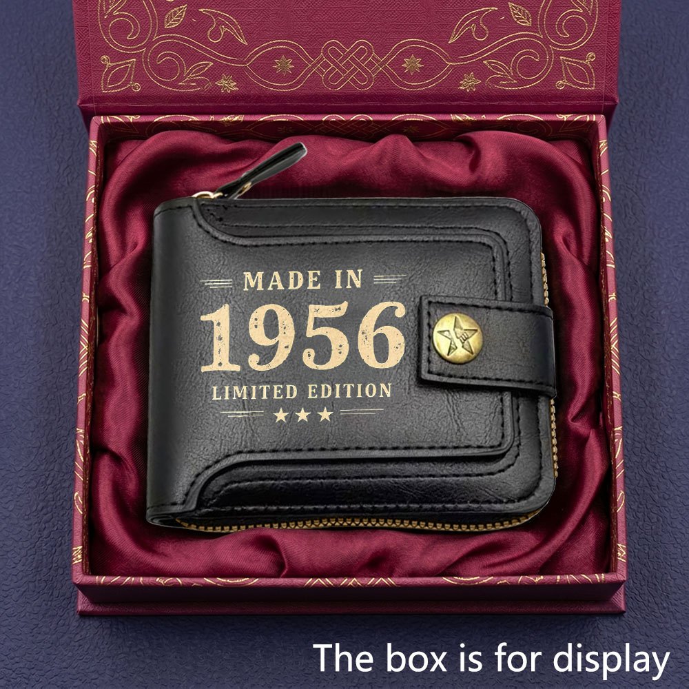 TEMU New Business 1956 Edition Men's Wallet, Fashionable Easy Card Case With Multi-card Slots, Perfect Gift For Husband, Boyfriend, , Or Father