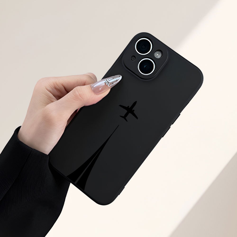 Etui za telefon - Minimalističen dizajn letalske poti, primeren za Iphone 16/15/14/13/12/11/XS/XR/X/7/8 Plus/Pro/Max/Mini - Kreativen in
