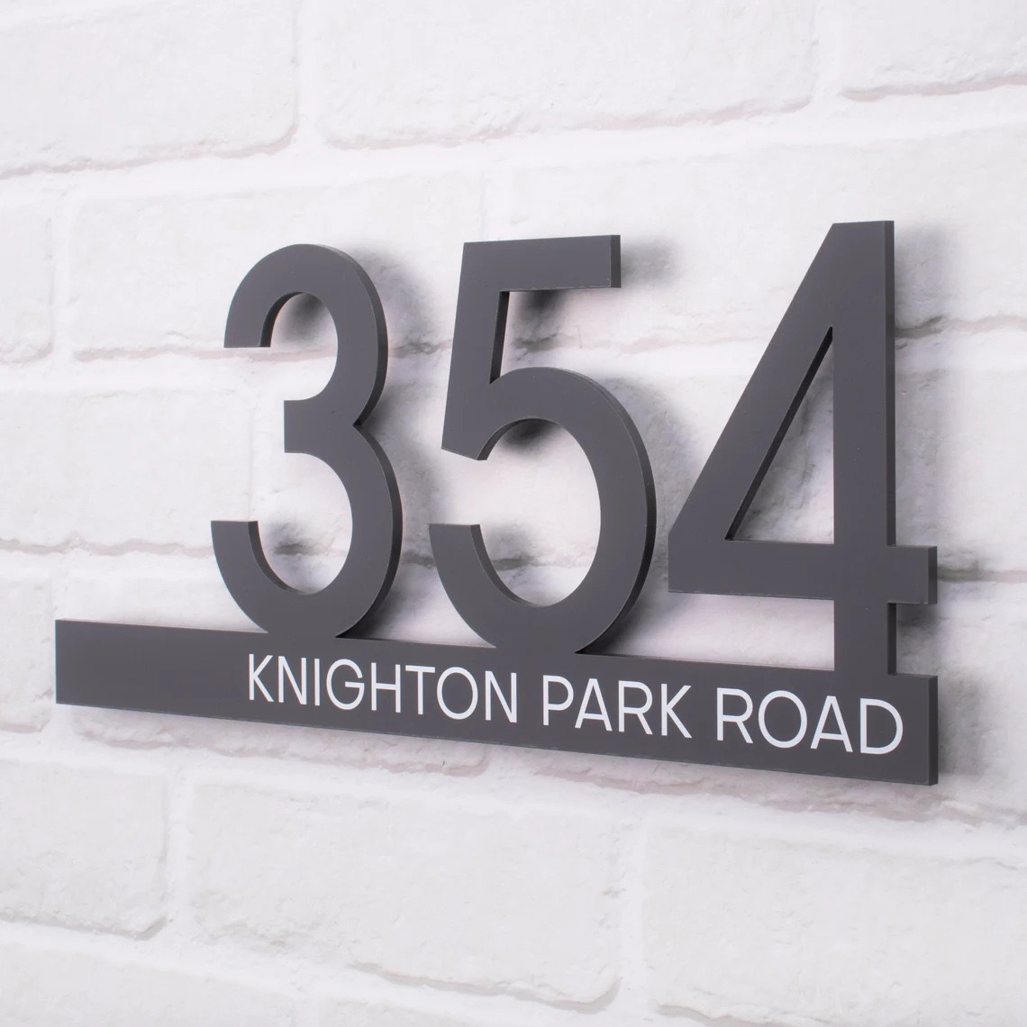   number street name sign heavy duty stainless steel personalized address plaque with black white   wall mounted outdoor house numbers for driveway mailbox or entrance   with hardware included no wiring required customizable with your address durable weather resistant metal construction custom metal address sign 30 20  0