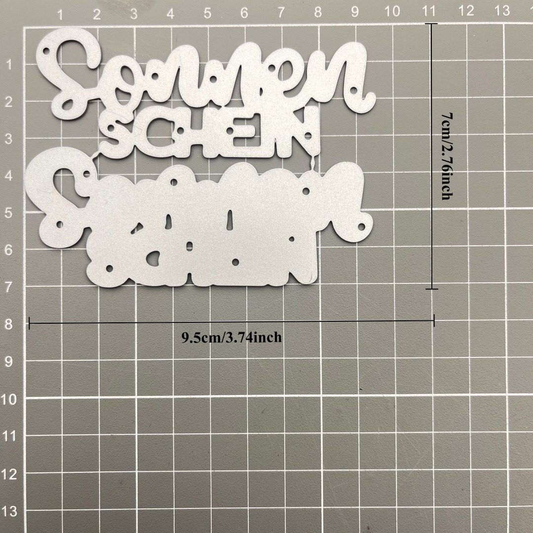 New Shesonnenschein Metal Cutting Dies, Perfect For Scrapbooking, Holiday Cards, Templates, And Embossing Decorations