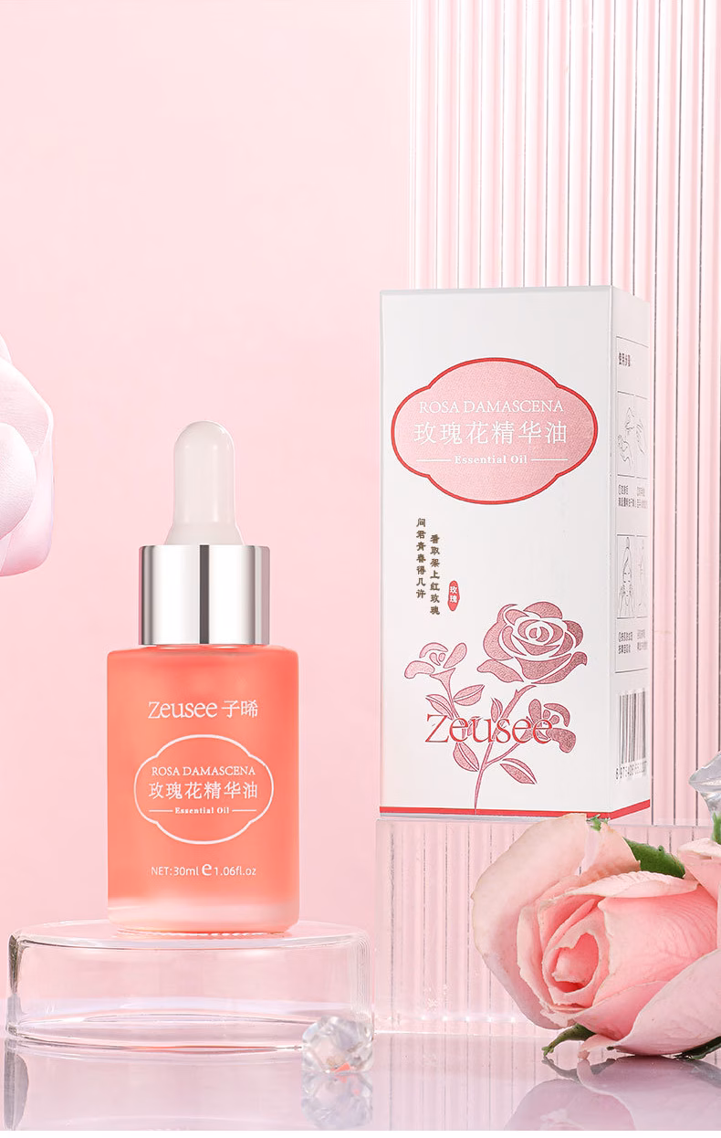 essential oil for rose facial care intensely and moisturizing rose extract and moisturizing skin skincare essence oil gift for valentines day Product details 4