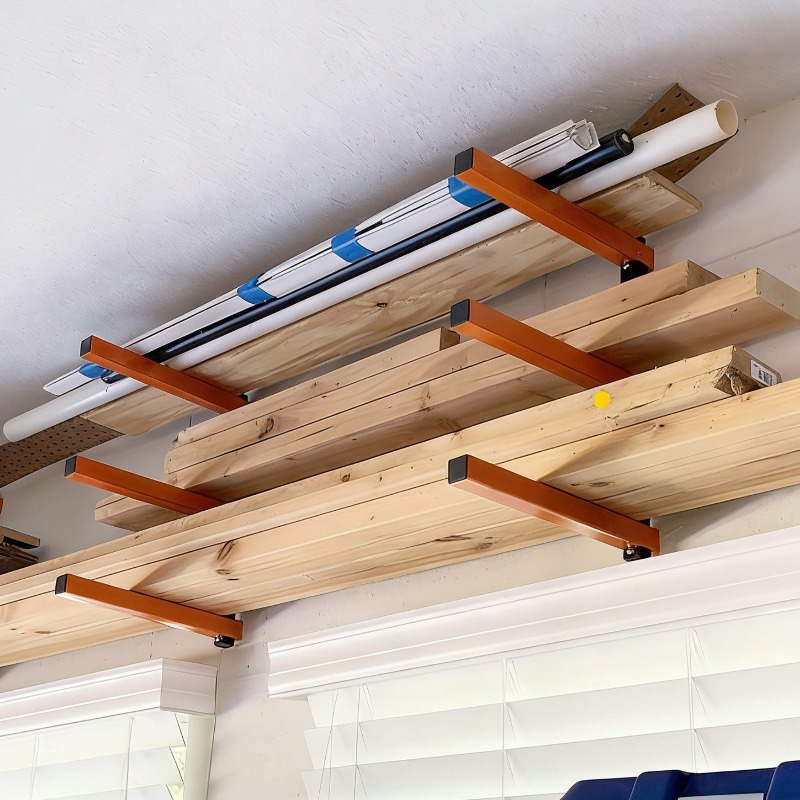 TEMU Étagère de rangement murale 2026 - Solution de rangement robuste pour garage | en bois parfait pour votre , votre bois, vos tuyaux et votre