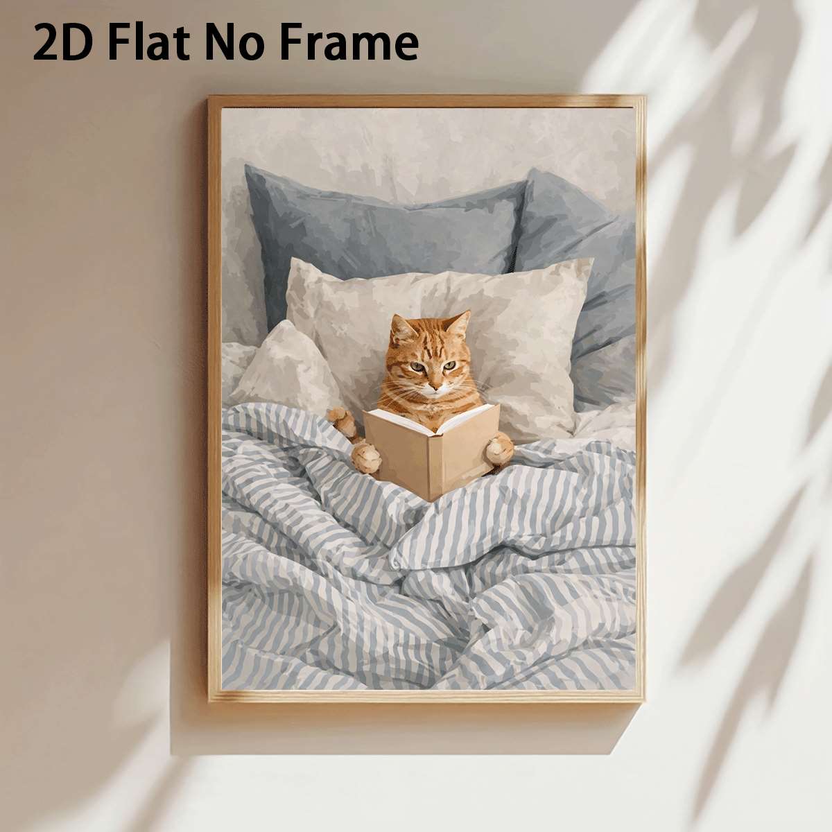 TEMU 2d Flat, 1pc 2d Flat Prints Art Posters Cozy Minimalist Style Wall Decoration Unframed Canvas Wall Arts Home Decoration Room Decoration Bathroom