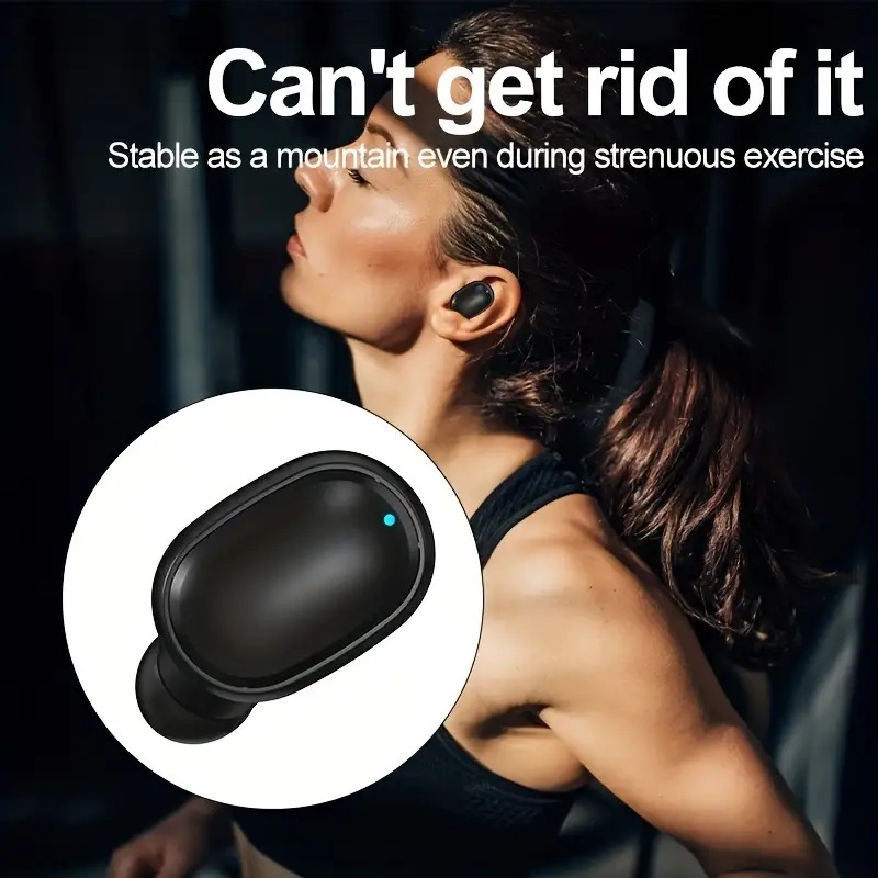 Wireless Headset Earplug Stereo Noise Reduction, In-Ear Wireless Earphones, Touch Wireless Headset, Charging Case with Wireless Earphones, Control Music Player Audio Headset Electronic Ear Plug