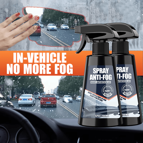 long lasting anti fog spray for car glass and helmets windshield and interior window enhancing anti fog spray for mirrors glass