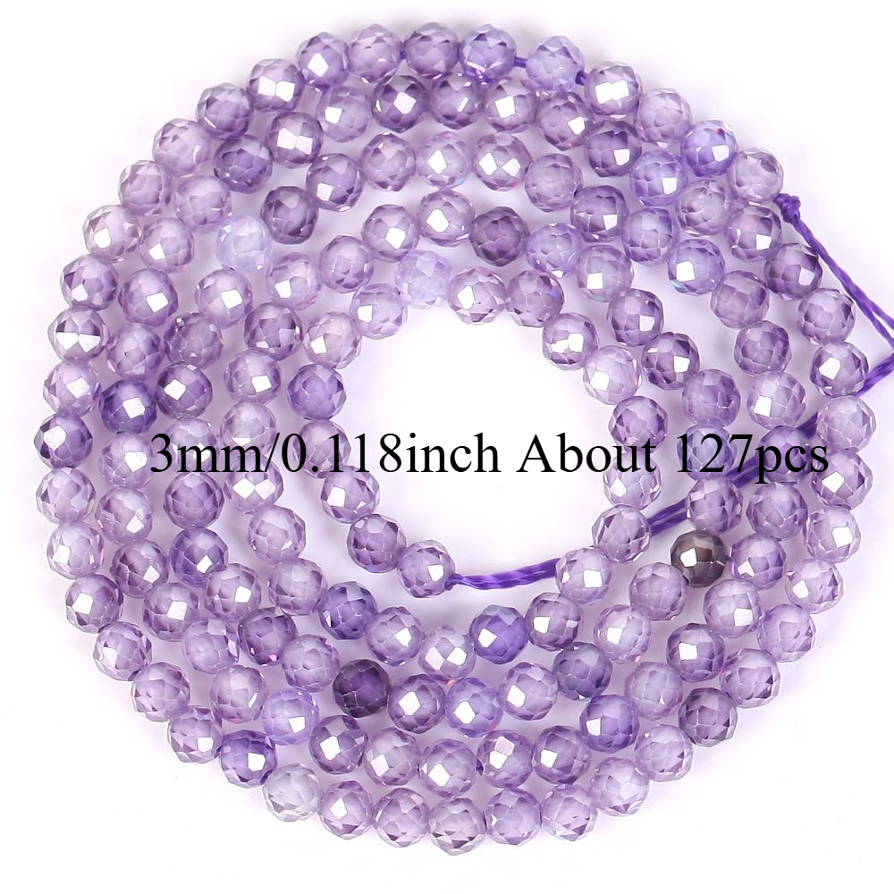 TEMU Perline e assortimenti di perline 2/3mm 158/127pz perline sfaccettate in pietra viola naturale - Perline distanziali sfuse per creazione di