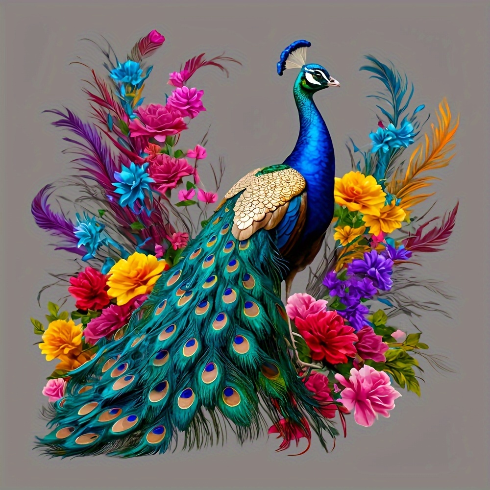TEMU 1pc Peacock And Flower Wall Switch Window Glass Decorative Sticker, Suitable For Walls, Windows, Glass, Cabinets, Home Decoration And
