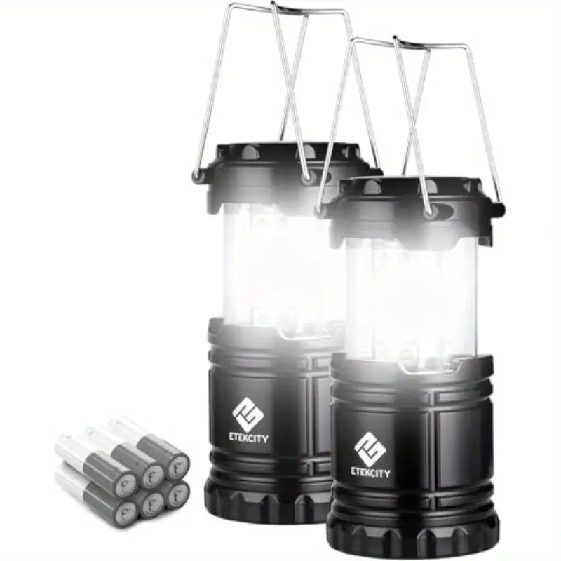 2 pack eticiency led flashlight & lantern - 395lm flashlight with usb charging, 30h , emergency power bank, compact & portable with hanging hook, usb-powered (batteries not included) for camping, power outages, indoor/outdoor use - ideal for home, survival, hurricane preparedness - ideal for adults & - durable led light with 30h , 395lm brightness, usb charging, multi-functional as lantern & power bank, for emergency & outdoor Product details 0