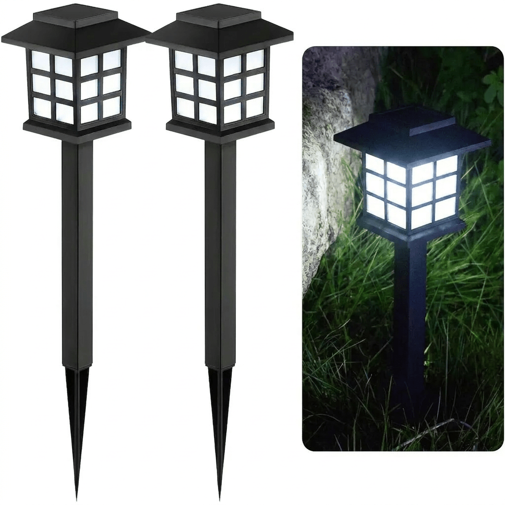 TEMU Solar Outdoor Lights, 2/6pack Path Lights, Walkway Light Outdoor, Garden Pathway For Garden, Yard, Landscape And Driveway