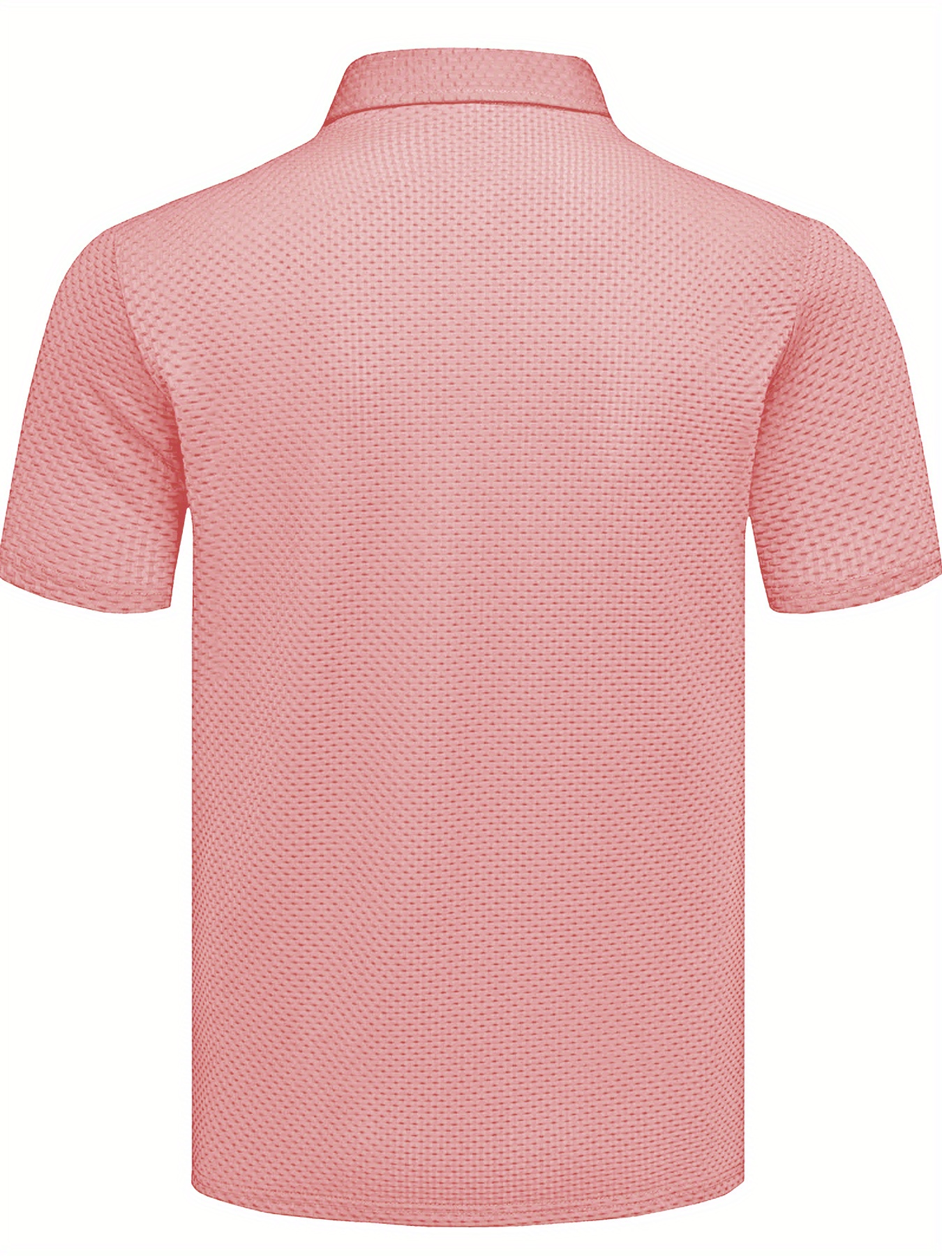 Milano Men'S Casual T-Shirt - Breathable Regular Fit Short Sleeve Shirt with Geometric Print, Button-Up Collar for Summer Comfort & Casual Attire, Comfortable Clothing, Easycare Material