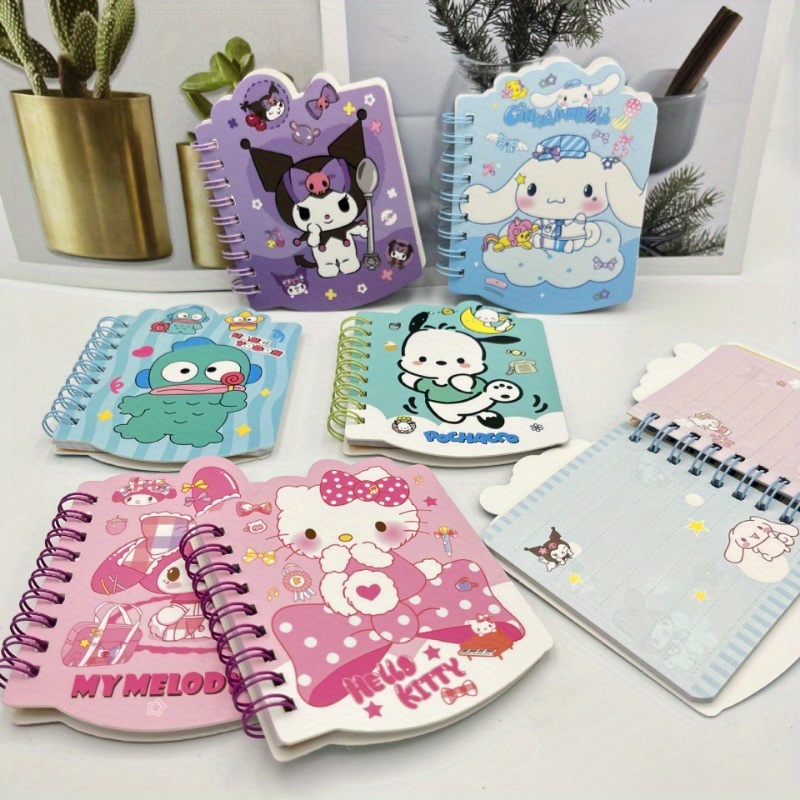 

Sanrio 6pcs Set Of Unique Shaped Spiral Notebooks With Pages - Use