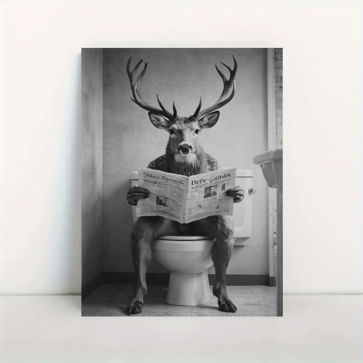 Lustiges Bad Poster DIN A4 – „I Hope Your Day Is As Great As My Hair“, Kunstdruck Auf 300g Papier, Made In Germany