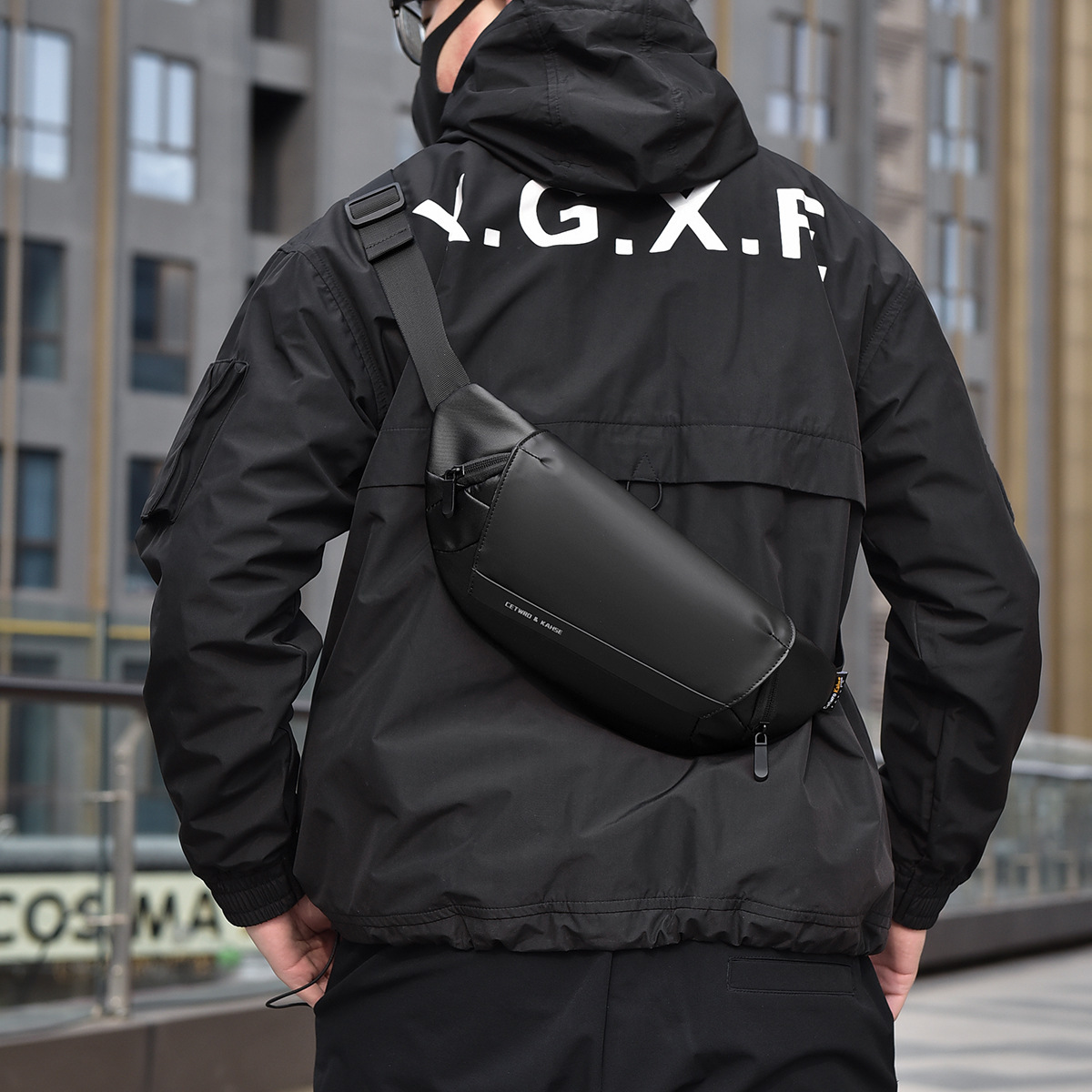 Men's Nylon Crossbody Chest Bag Cycling