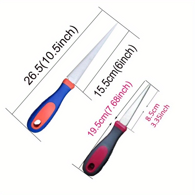 1pc Diamond Sharpening File for Scissors and Garden Tools | 2-Sided Flat and Curved, Made of Diamond and Emery Material