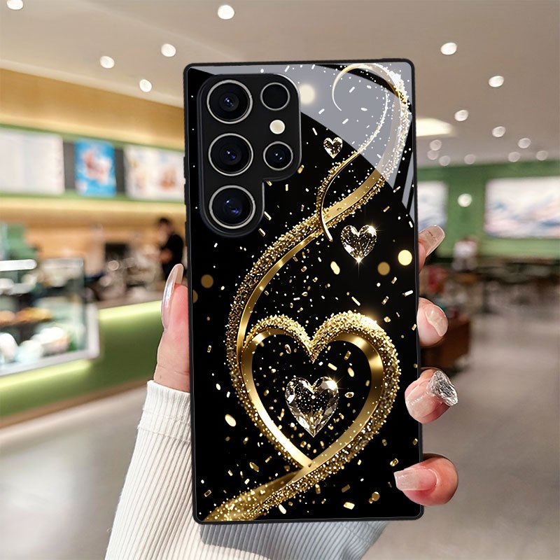 TEMU Phone Case - Ribbon Diamond Print Phone Case For Galaxy
