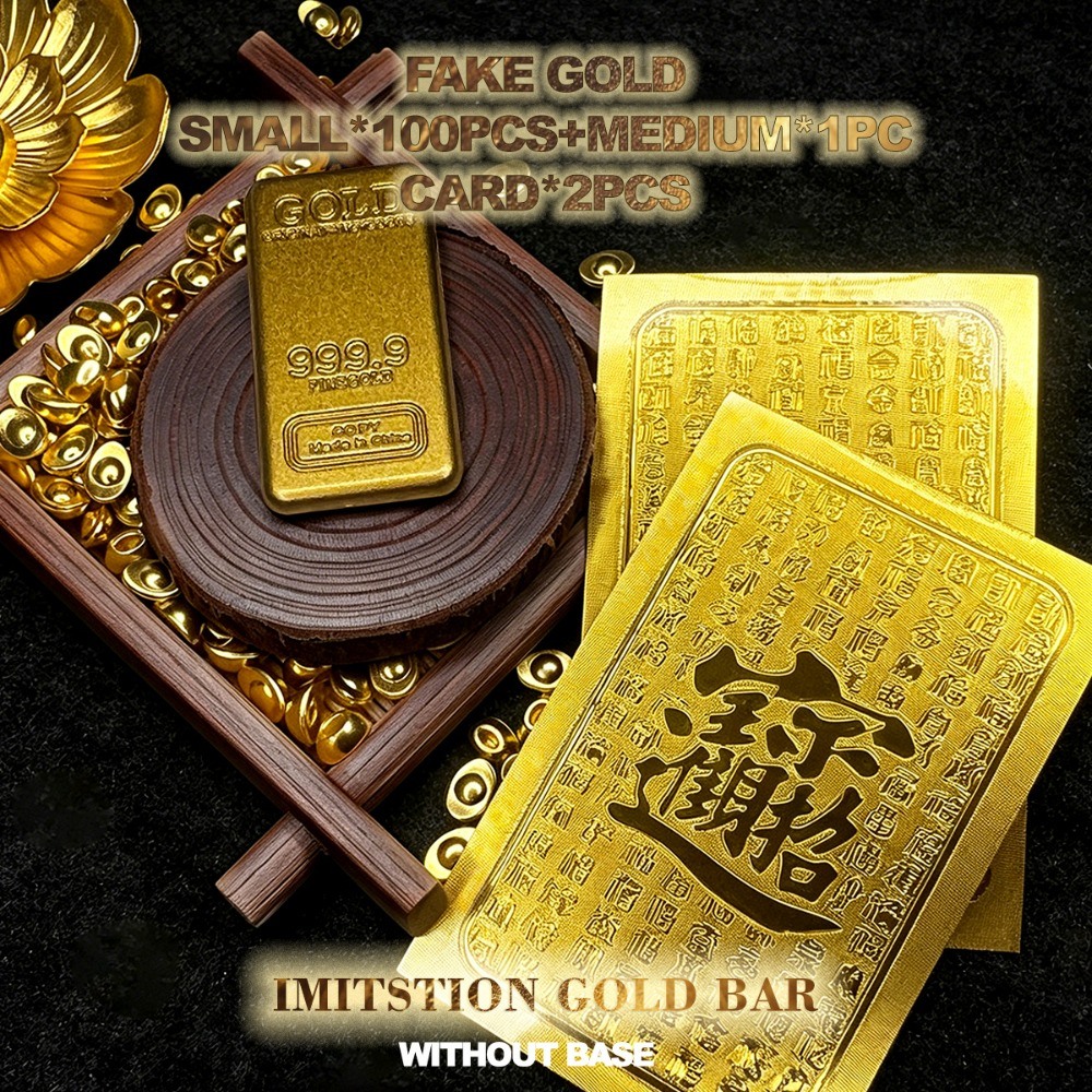 TEMU Metal Golden Ornaments And Card Sets Feature Handicrafts, Realistic Decorative Ornaments Are Very Suitable For D Decoration, And Used As Elegant